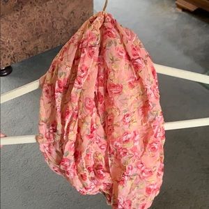 Floral infinity scarf